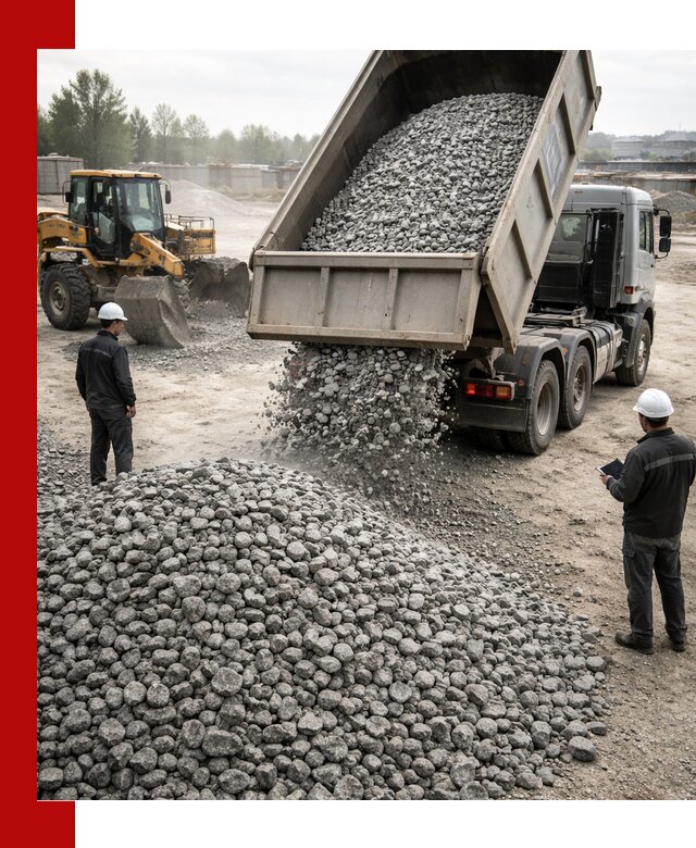 Доставка гранитного щебня фракции 20-40 в Рассказове