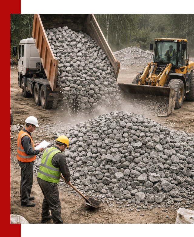 Гранитный щебень фракция 70-150 доставка в Рассказове