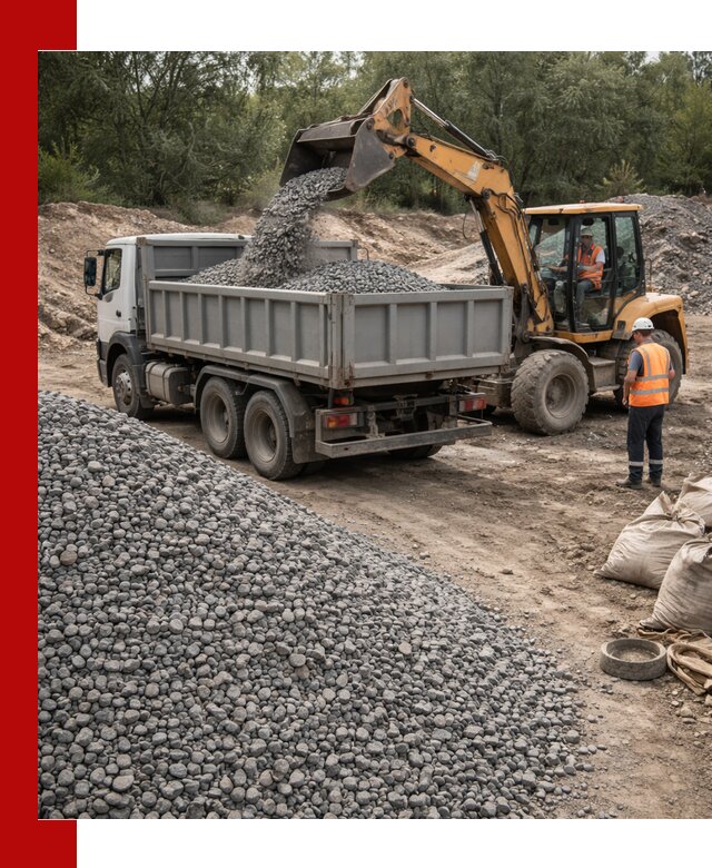Доставка гравийного щебня в Рассказове оптом и в розницу