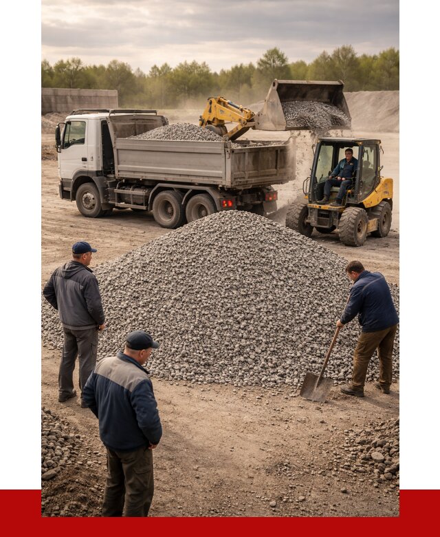 Гравийный щебень фракция 5-20 в Рассказове от 2452 р. ПРОНЕРУДРсз