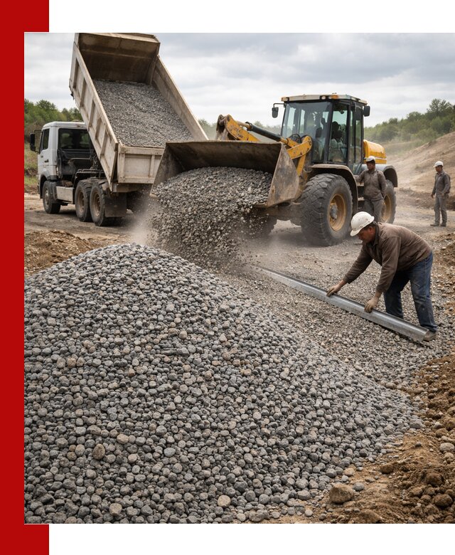 Гравийный щебень фракция 5-20 с доставкой в Рассказове