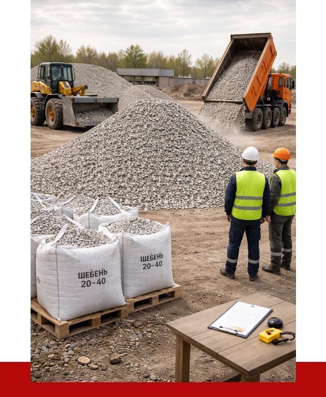 Известняковый щебень 20-40 в Рассказове от 2145 р. ПРОНЕРУДРсз