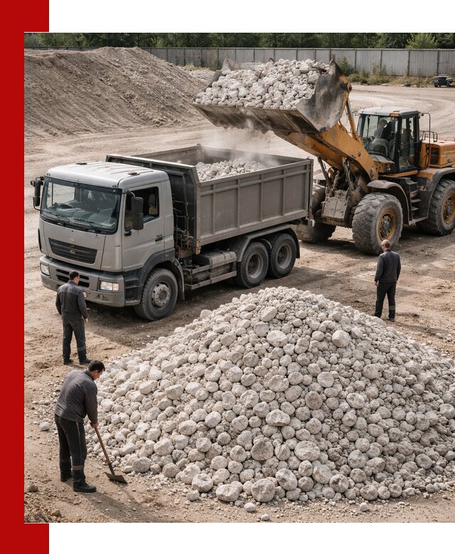 Известняковый щебень фракция 70–150 с доставкой в Рассказове