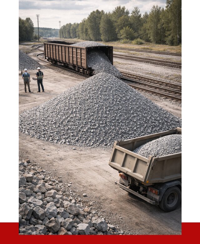 Железнодорожный щебень 20-60 в Рассказове от 1737 р. | ПРОНЕРУДРсз