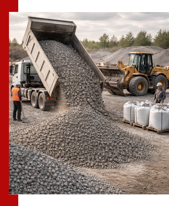 Бетонный щебень фракция 5–20 с доставкой в Рассказове