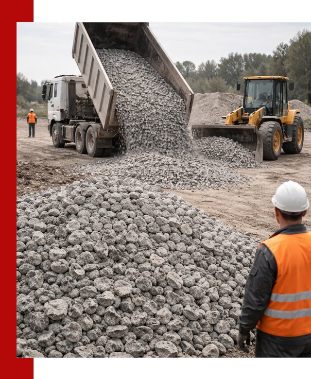 Доставка бетонного щебня фракции 20-40 в Рассказове