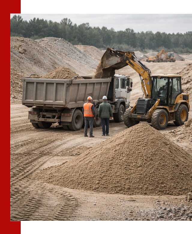 Карьерный среднезернистый песок с доставкой в Рассказове