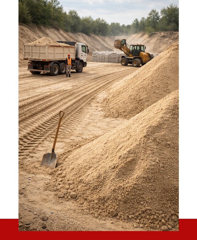 Карьерный песок мелкозернистый в Рассказове от 9194 р. | ПРОНЕРУДРсз