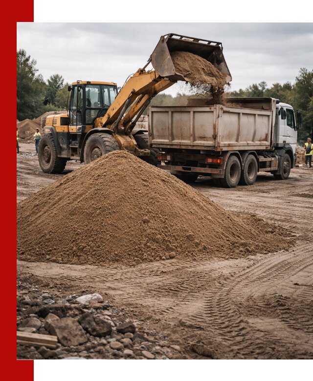 Доставка речного песка навалом в Рассказове быстро и выгодно