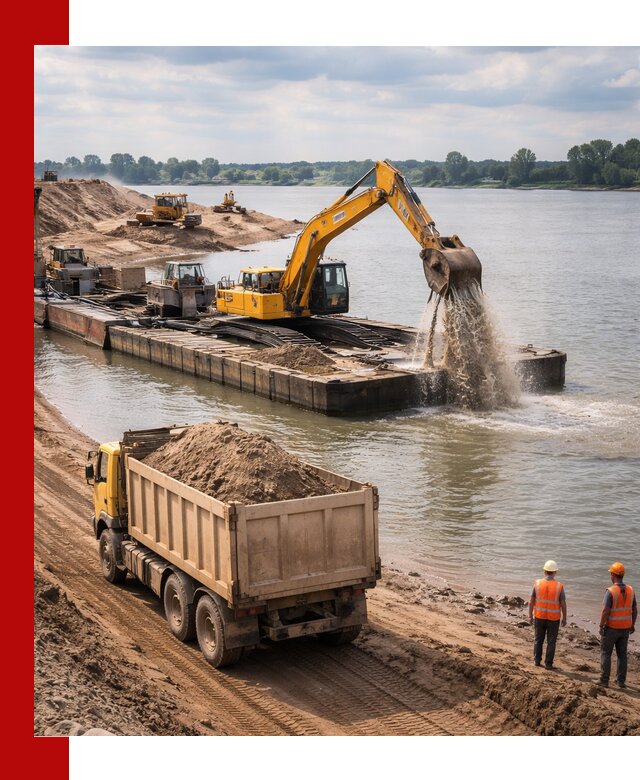 Намывной песок с доставкой в Рассказове оптом и в розницу