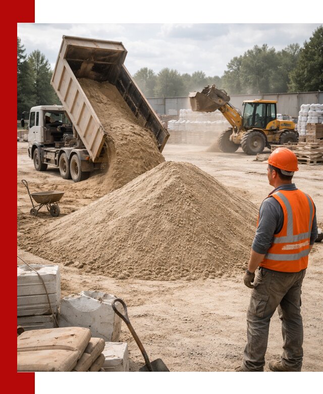 Доставка строительного песка с самосвалом в Рассказове