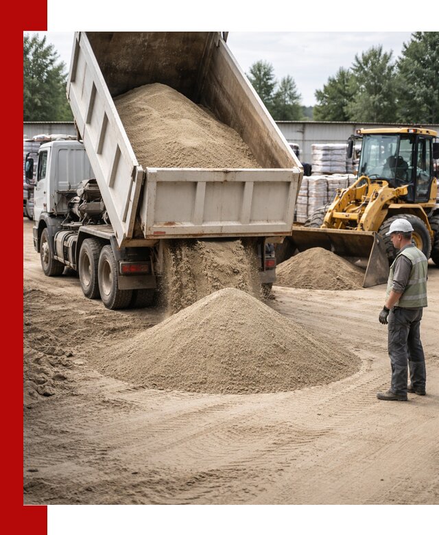 Поставка и доставка песка для бетона в Рассказове