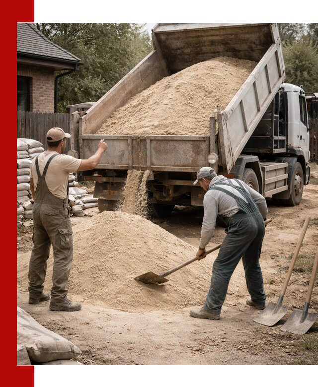 Песок для штукатурки с доставкой в Рассказове качественный и чистый