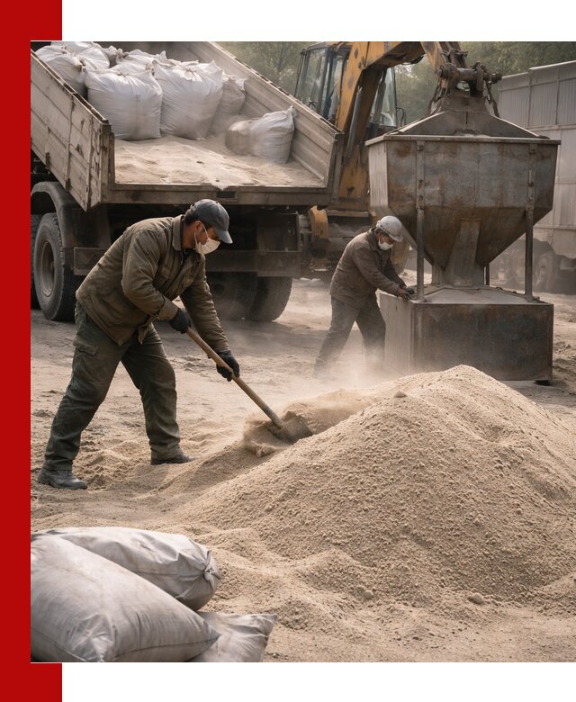 Кварцевый песок для пескоструя в Рассказове — доставка и качество