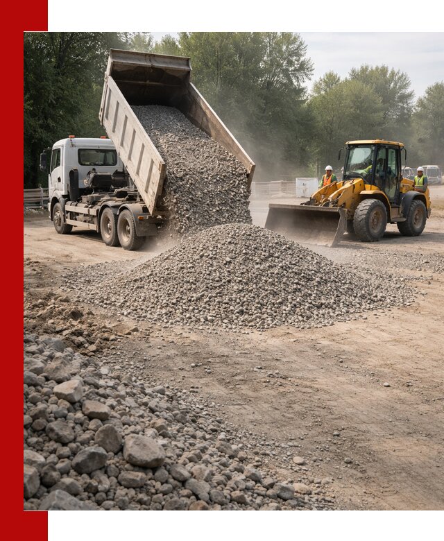 Гравий фракция 5–20 доставка в Рассказове оптом и в розницу
