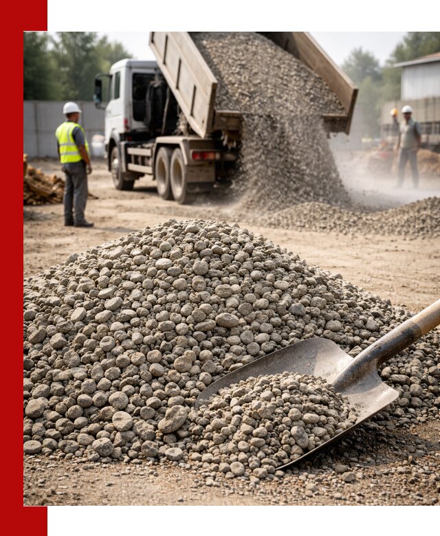 Доставка гравия фракции 20-40 в Рассказове с самосвалами