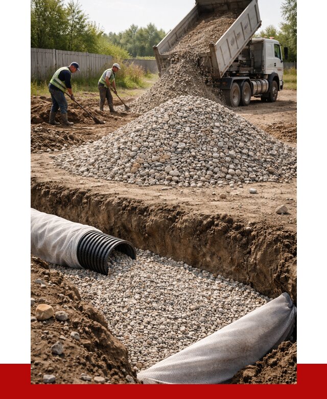 Гравий для дренажа в Рассказове от 2247 р., доставка ПРОНЕРУДРсз