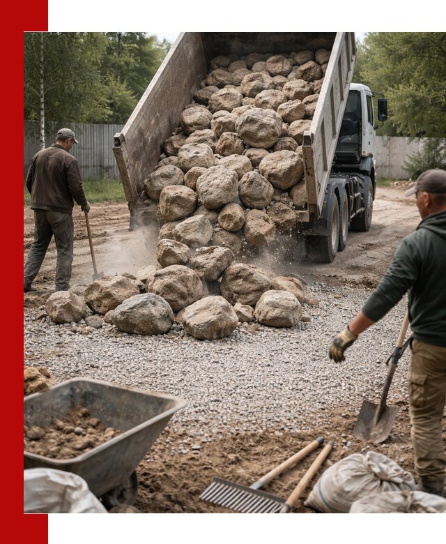 Доставка и укладка булыжника в Рассказове