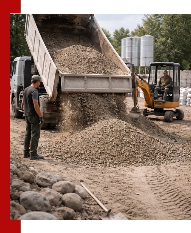 Доставка ПГС С3 в Рассказове самосвалами и миксерами