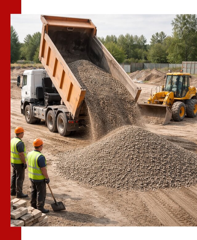 Доставка щебёночно-песчаной смеси ЩПС С7 в Рассказове