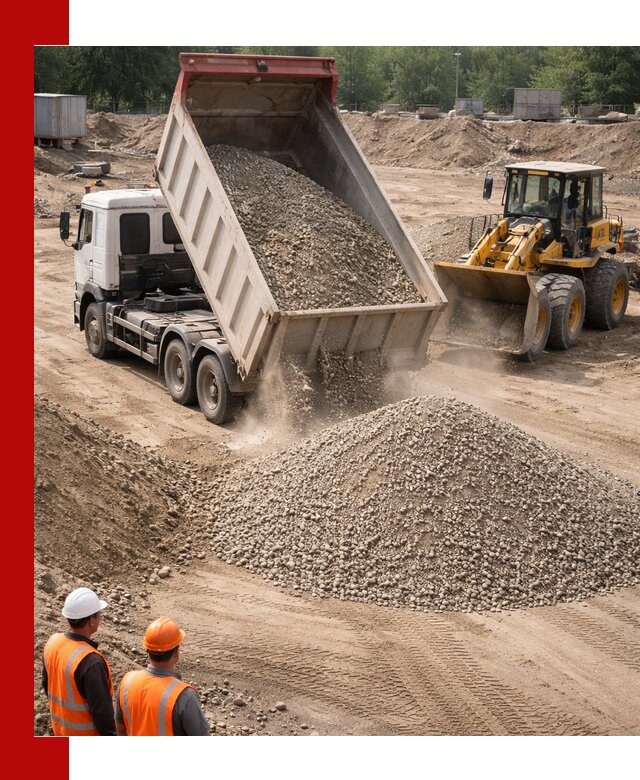 Щебень с песком (ЩГПС С2) с доставкой в Рассказове