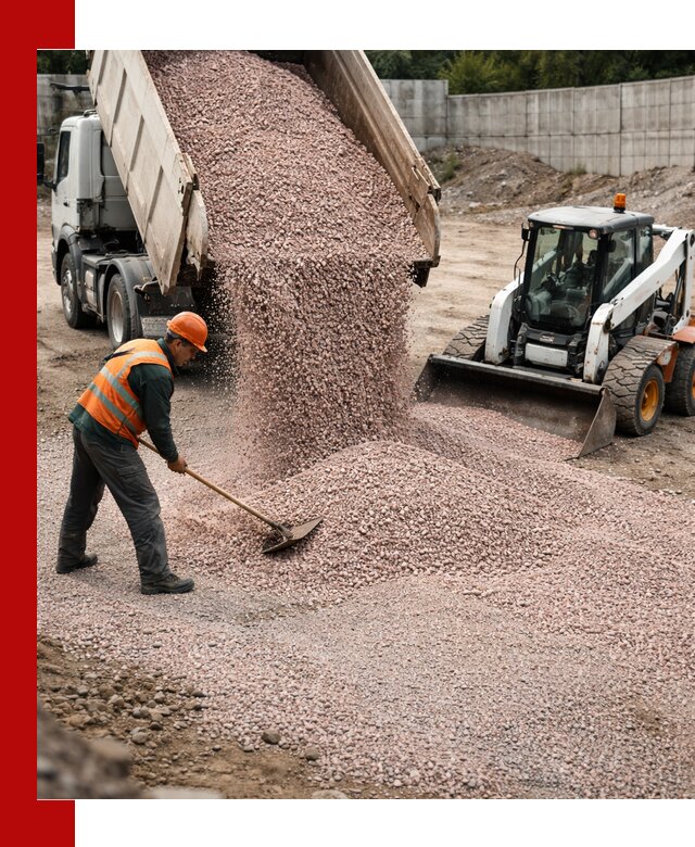 Крошка розовый гранит с доставкой в Рассказове от производителя