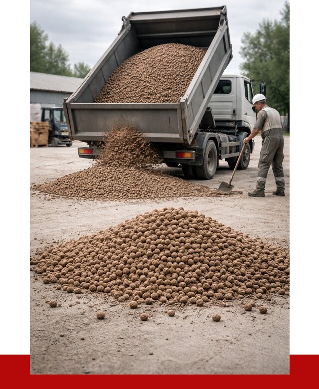 Керамзит с доставкой в Рассказове от 4290 р. за м3 | ПРОНЕРУДРсз