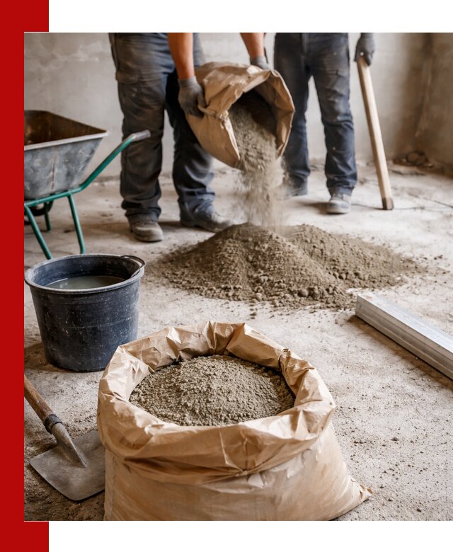 Доставка сухой смеси для стяжки в Рассказове