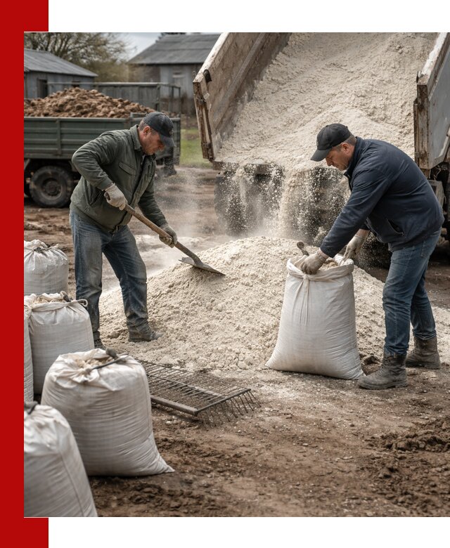 Доставка извести пушонки в Рассказове оптом и мелким оптом