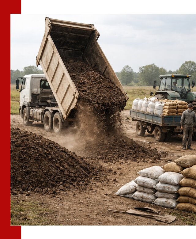 Доставка грунта и удобрений оптом в Рассказове для сельхоз и строительства