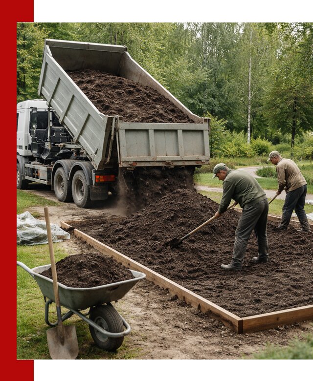 Доставка грунта для озеленения и благоустройства в Рассказове