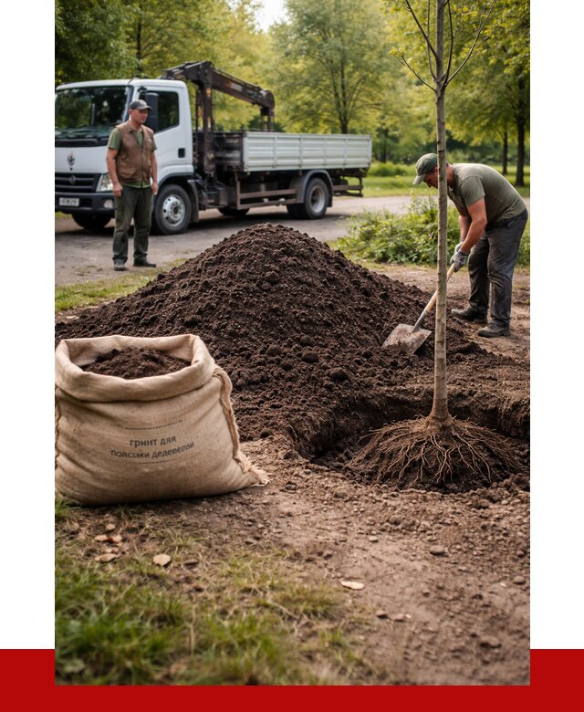 Грунт для посадки деревьев в Рассказове от 1226 р. | ПРОНЕРУДРсз