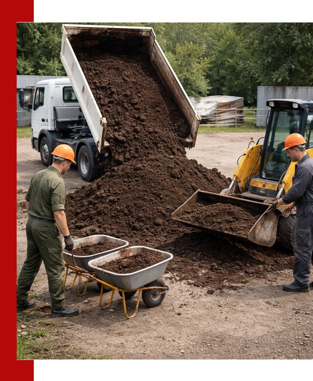 Доставка торфо-земляной смеси в Рассказове для огорода и ландшафта