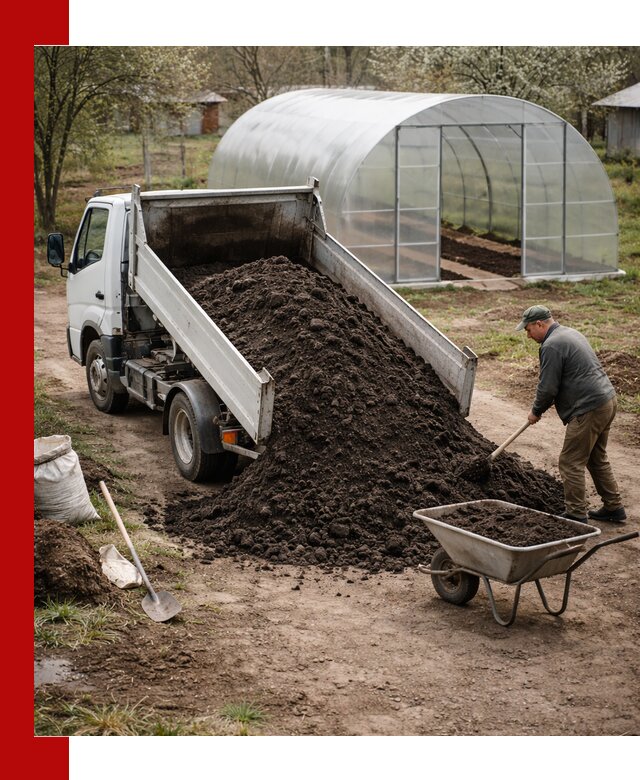 Чернозем для теплицы с доставкой в Рассказове