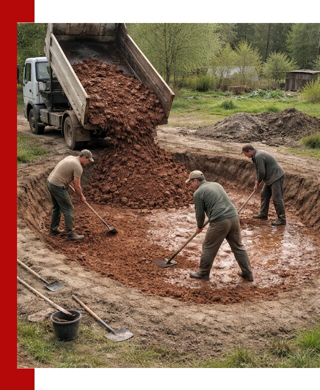 Купить качественную глину для пруда в Рассказове