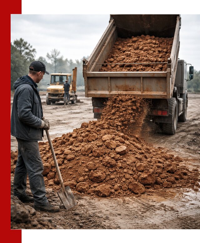 Глина для засыпки в Рассказове с доставкой самосвалами