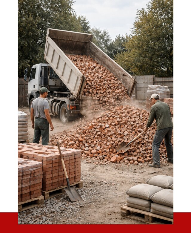 Бой кирпича в Рассказове с доставкой от 4290 руб/куб | ПРОНЕРУДРсз