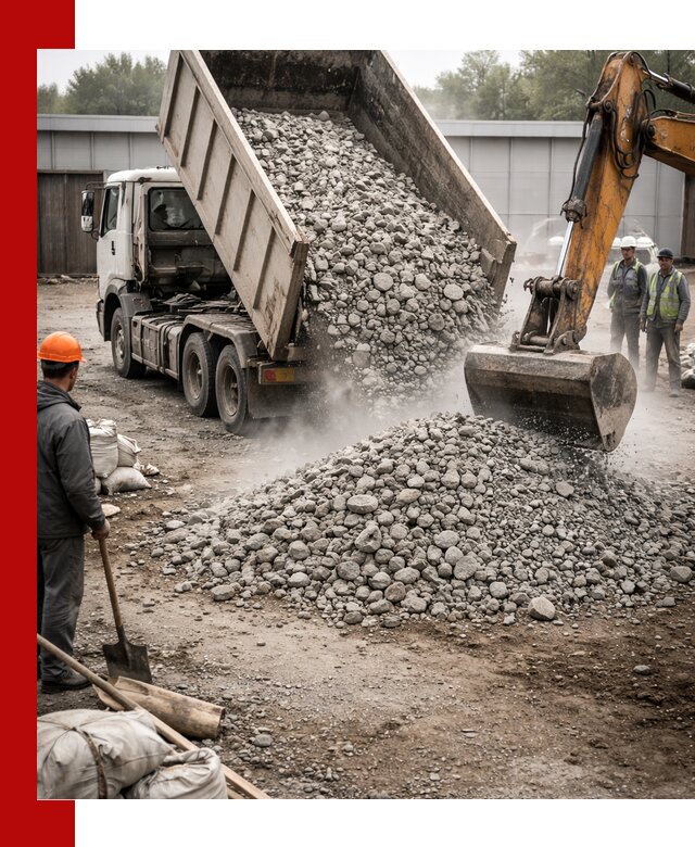 Доставка дробленого бетона в Рассказове оптом и в розницу
