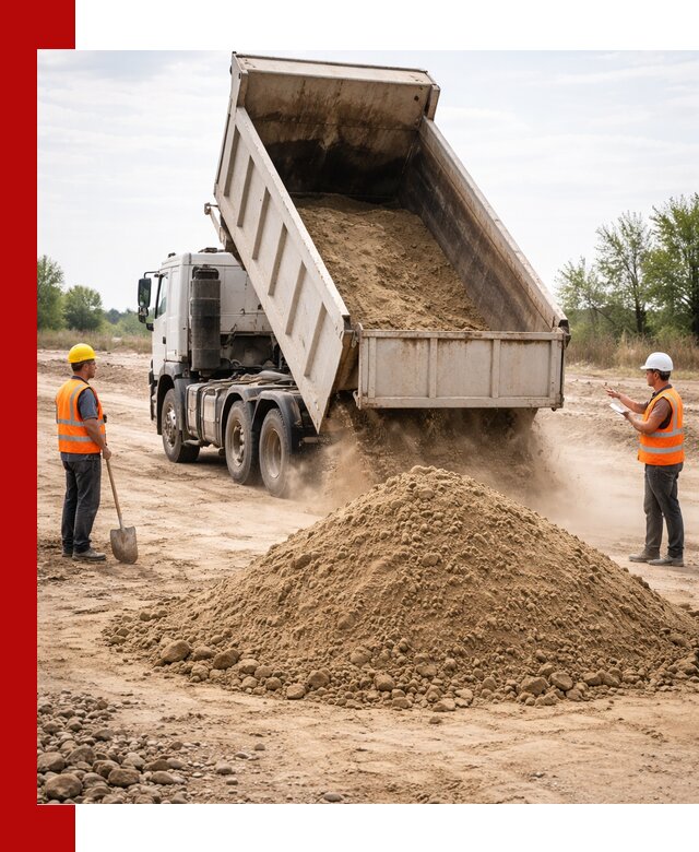 Доставка самосвалом 15 кубов в Рассказове за город и по городу