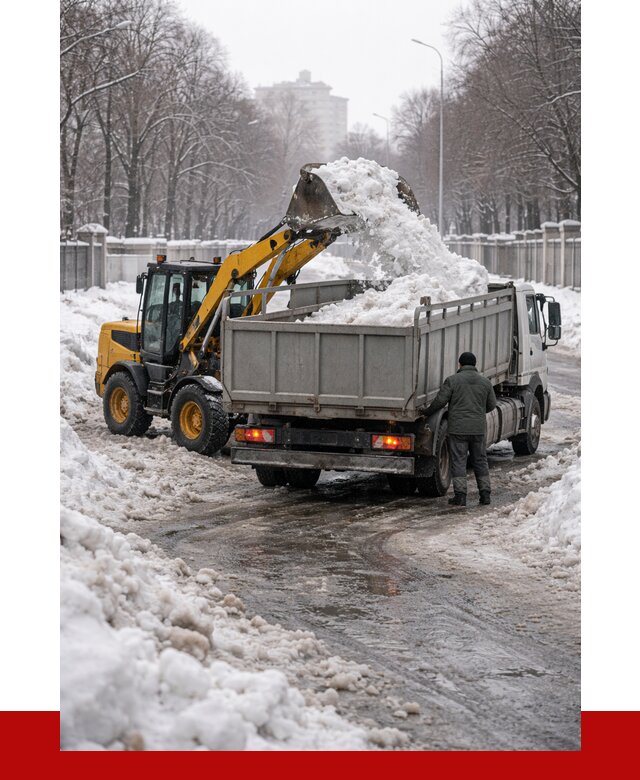 Вывоз снега с погрузкой в Рассказове от 3575 р. ПРОНЕРУДРсз