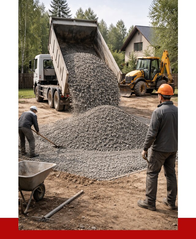 Отсыпка участка щебнем в Рассказове от 6640 р. ПРОНЕРУДРсз